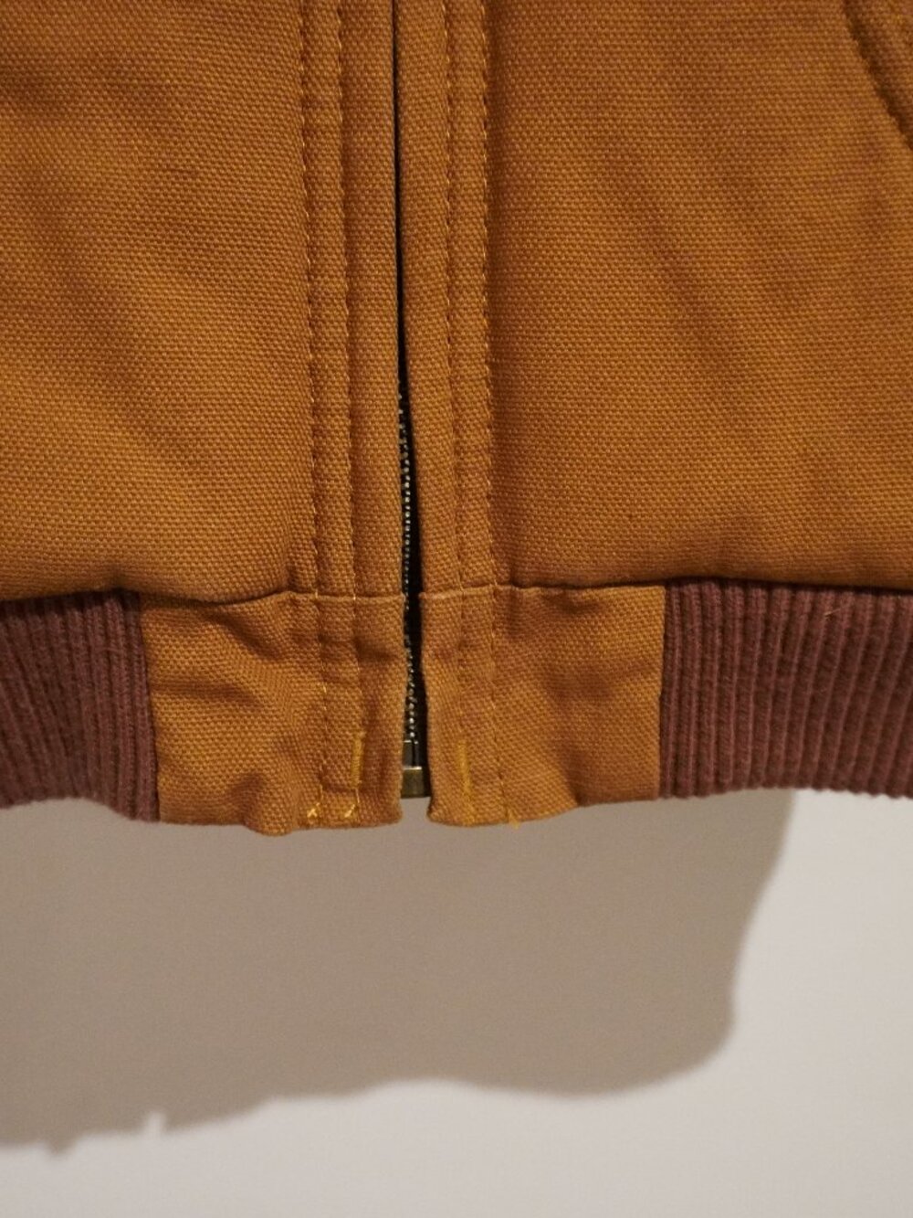 Carhartt Infant 18M Canvas Insulated Hooded Full Zip Hoodie Active Jacket Brown - Picture 3 of 7